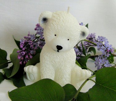 White bear candle for Christmas or not
