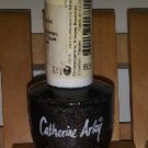 Catherine Arley Nail Lacquer  805 BLACK WITH HOLO MICROGLITTER