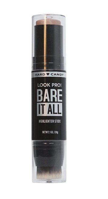 Hard Candy Look Pro! Bare It All Highlighter Stick in 1365 RAY OF SUNSHINE with brush (peachy beige)