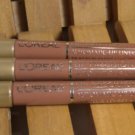 (3) Loreal Lip Precision Automatic Lip Liner in BARELY PINKS light beige/pink  discontinued and htf