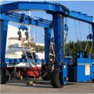 marine travel lift machine mobile boat hoist crane