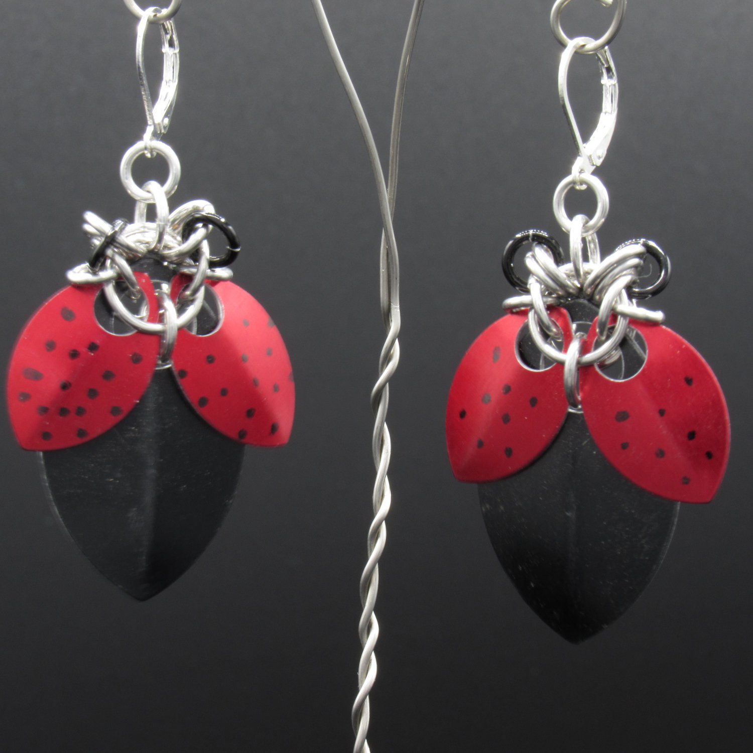 Large Ladybug Earrings [Item 748]