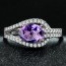 Natural Amethyst Sterling Silver Ring