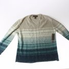 Womens Sweater Sweatshirt size XL Jones jeans V neck cotton khaki