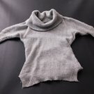Express Womens Sweater Size XS XSmall Light Gray Silver Loose Turtle Neck Lounge