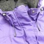 L.L. Bean Womens Winter Coat Size L Large Full Zip Up Lined W Fur Purple Jacket