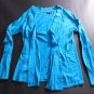 Express Sweater Womens Size L Large Teal Sky Blue No Zip No Buttons Tapered Dine