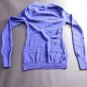 Express Womens Sweater Size M Medium Royal Blue Deep V-Neck Tapered Business