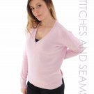 J. Crew Sweat Shirt Baby Pink Long Sleeve Casual Cold Weather Knitted V Neck