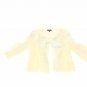 Smooph Womens Sweater Medium Off White Casual Knitted Cardigan Cover Up Shirt