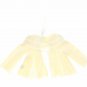 Smooph Womens Sweater Medium Off White Casual Knitted Cardigan Cover Up Shirt