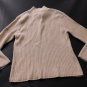 DKNY Mens Sweater Size L Large Cream Pullover 1/4 Zip Knit Dressy Casual Lounge
