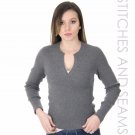 Banana Republic Long Sleeve Ribbed Shirt Dark Gray Casual Office Dinner Shirt
