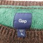 Gap Womens Sweater Size M Medium Green Brown Casual Dine Out Crew Neck