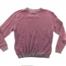 Tommy Bahama Womens Sweater Size L Large Burgundy Red Crew Neck Lounge Casual