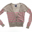 American Eagle Outfitters Womens Cardigan Size XS XSmall Hot Pink Button Up