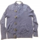 Express Womens Sweater Knit Size L Large Full Button Up Outerwear Zipper Jacket