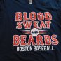 Next Level Red Sox Baseball T Shirt Womens L Large Navy Blue Running Athletic