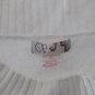 OP Womens Sweater Size M Medium White Blue Scoop Neck Casual Winter Dine Out