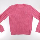 Polo Ralph Lauren Womens Sweater Size S Small Barbie Pink Embroidered Knitted