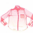 American Eagle AE Womens Dress Shirt Extra Large Hot Pink Long Sleeve Casual