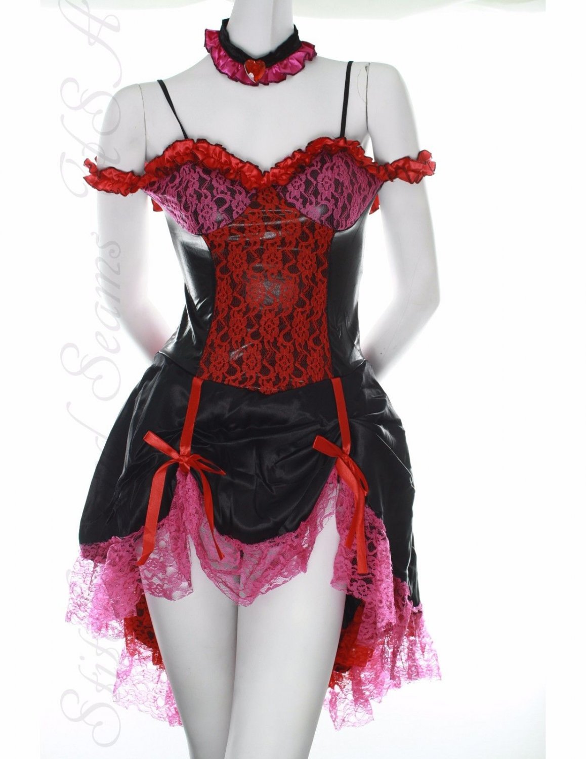 womens-halloween-costume-french-kiss-sexy-dress-romantic-red-size-small