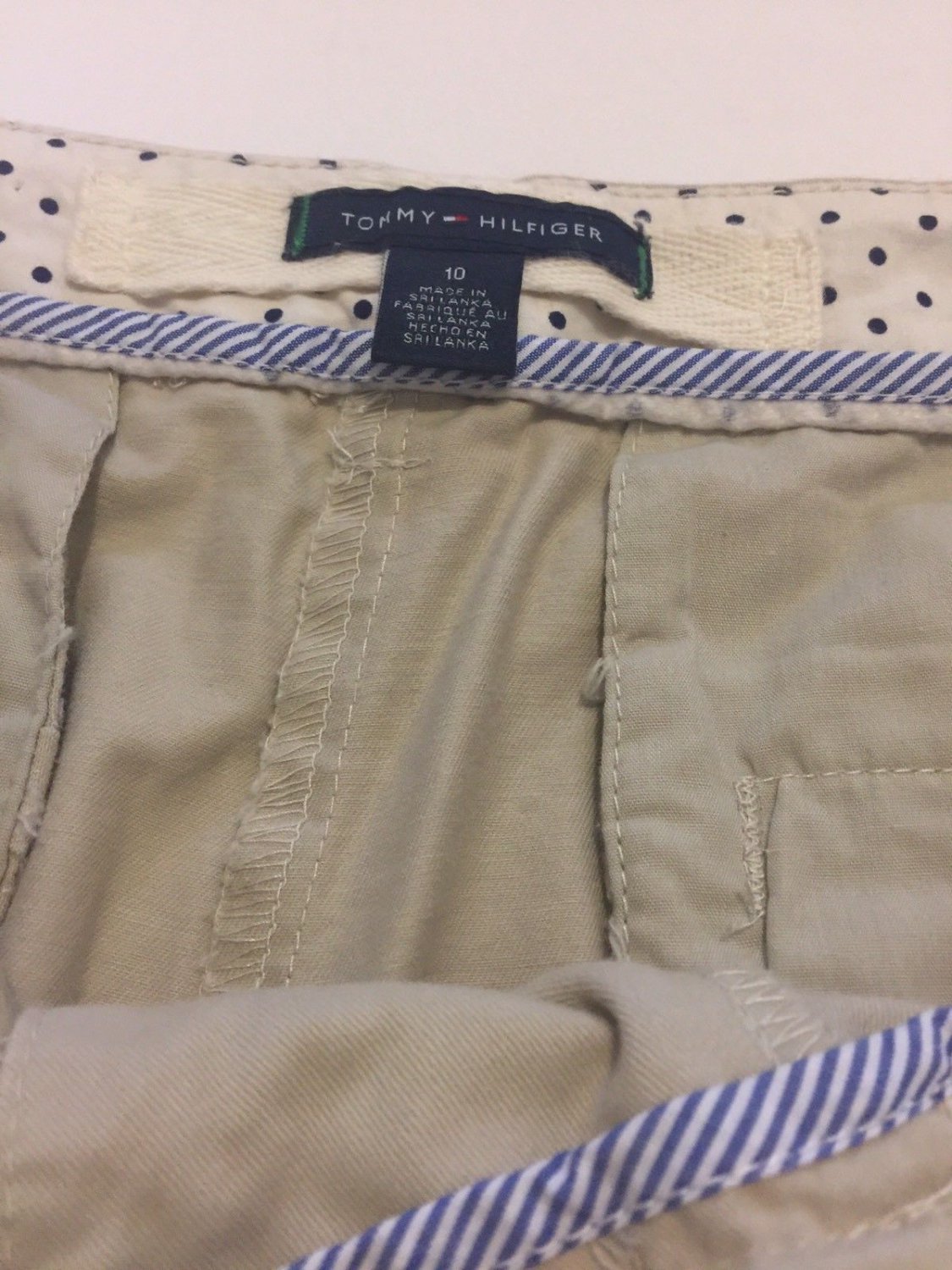 TOMMY HILFIGER Women's Khaki SHORTS SIZE 10 Z3