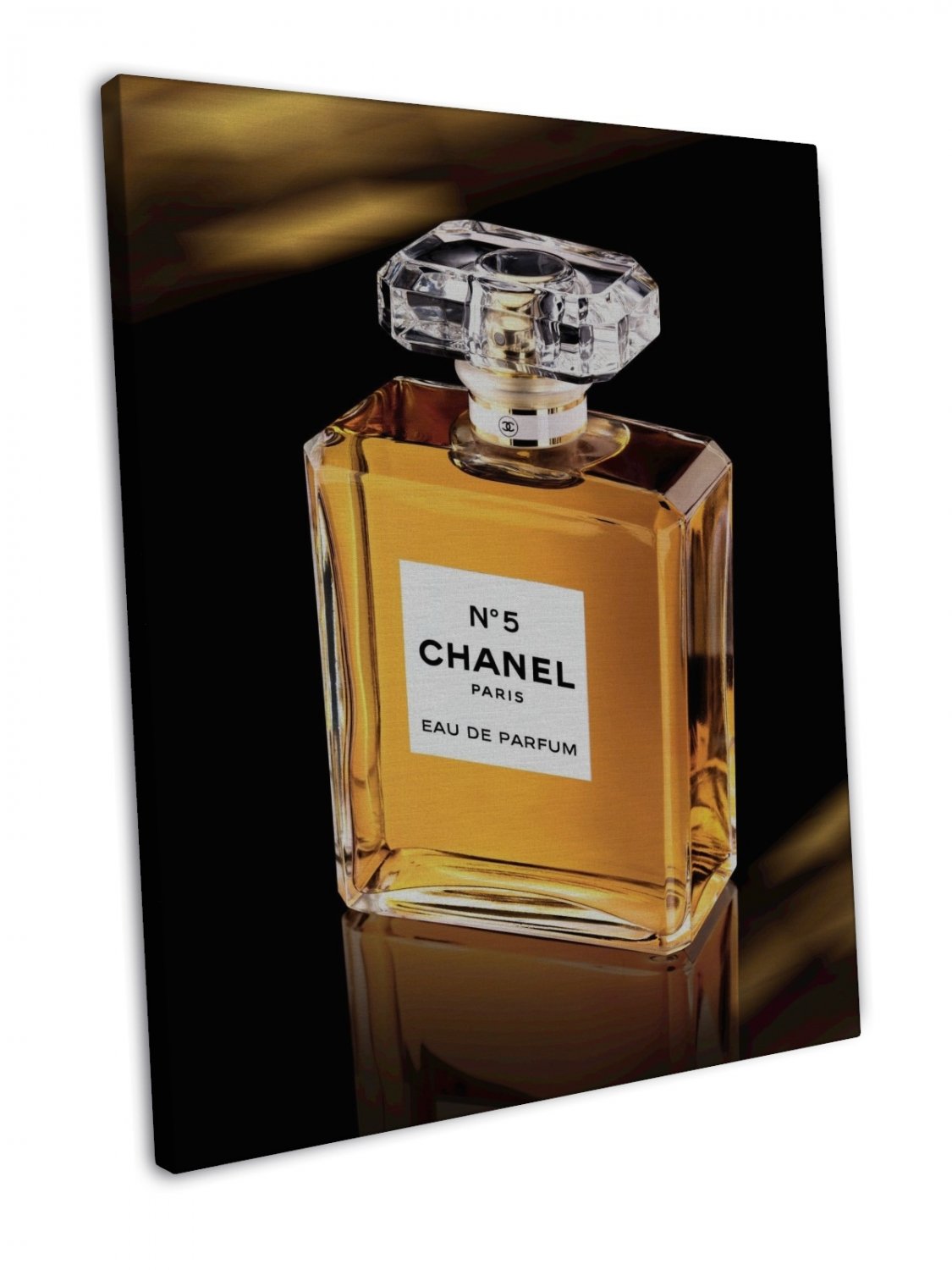 Chanel No 5 Perfume Image 20x16 inch Framed Canvas Print