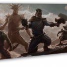 Guardians Of The Galaxy Art 20x16 inch Framed Canvas Print Decor