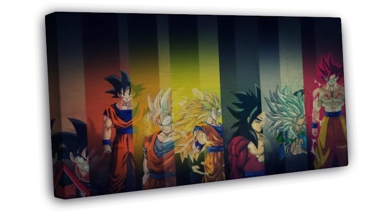 Dragon Ball Z Goku Anime 20x16 inch Framed Canvas Print