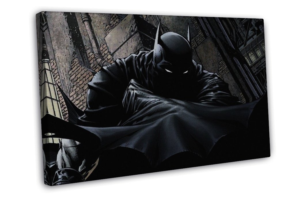 Batman Comics 20x16 inch Framed Canvas Print