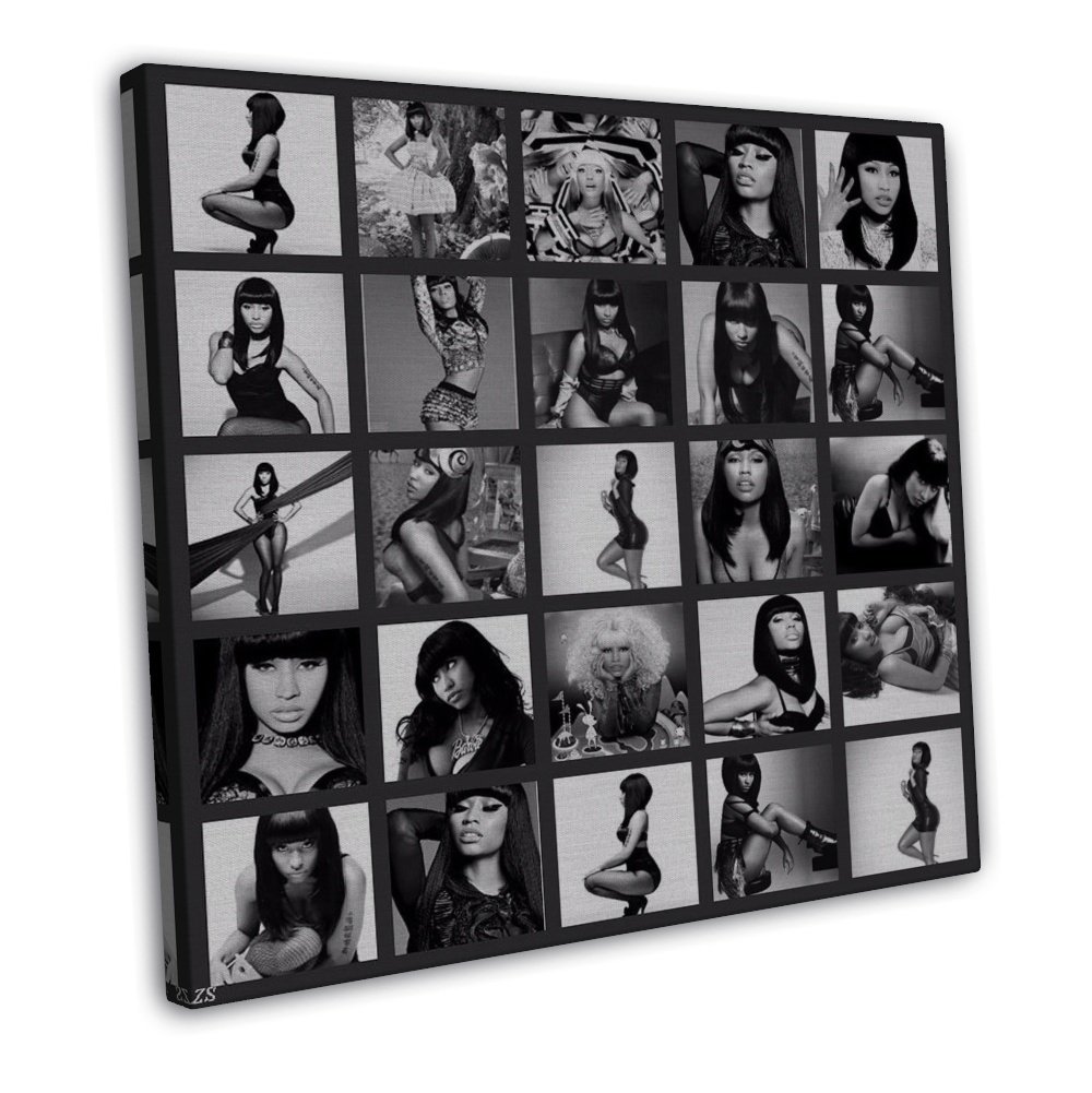 Nicki Minaj Music Star Art 20x16 inch Framed Canvas Print Decor