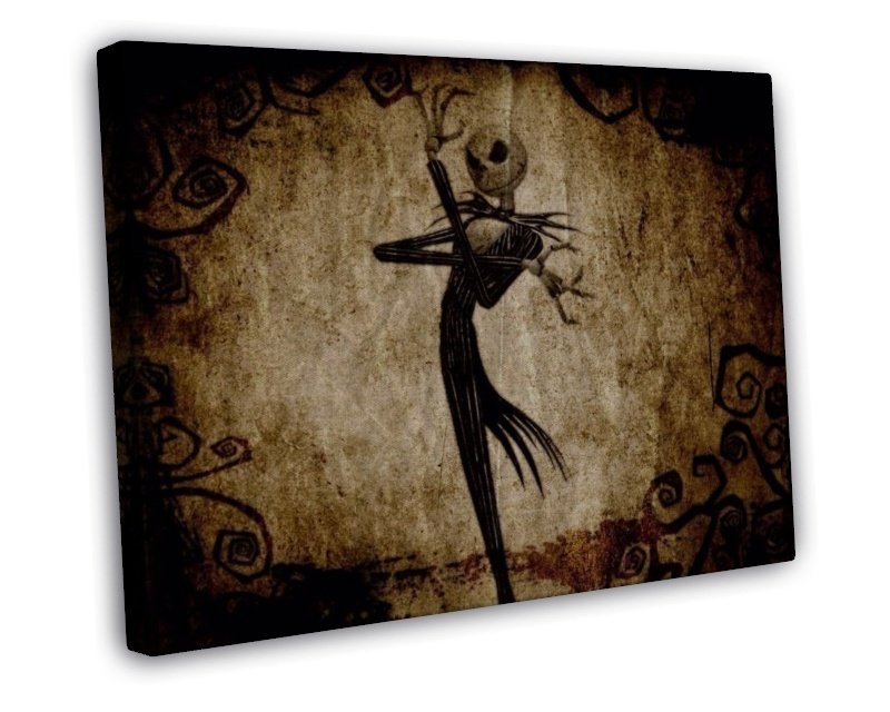 The Nightmare Before Christmas Art 20x16 inch FRAMED CANVAS Print Decor
