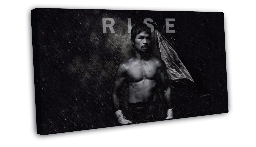Manny Pacman Pacquiao Boxing Champion Wall Decor 20x16 inch FRAMED CANVAS Print