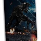 Black Panther Captain America Civil War Superhero Movie 20x16 inch FRAMED CANVAS Prin