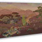 Rick And Morty Cartoon Anime 20x16 inch Framed Canvas Print