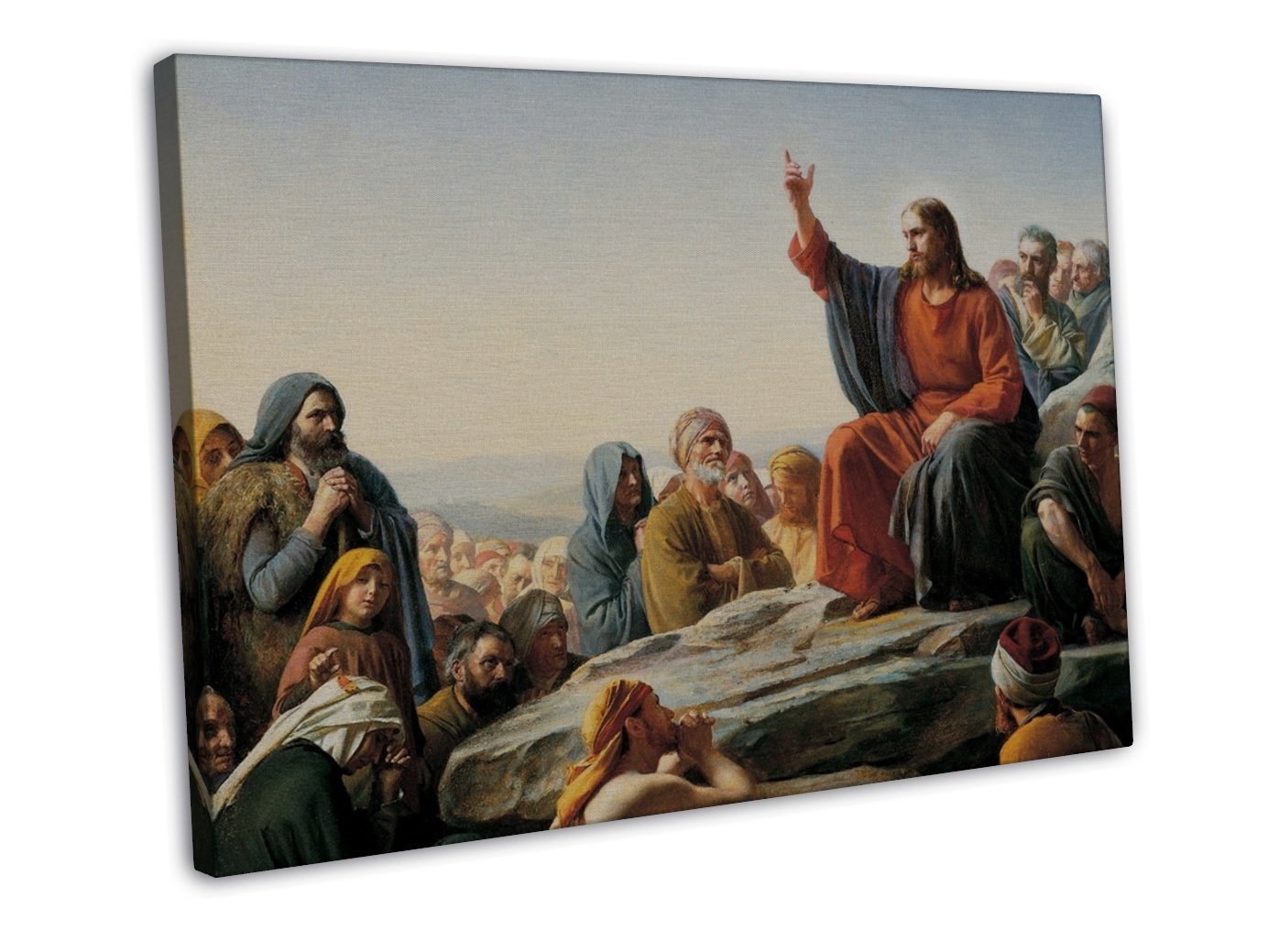 Jesus Christ Lord Savior Wall Decor 16x12 inch Framed Canvas Print