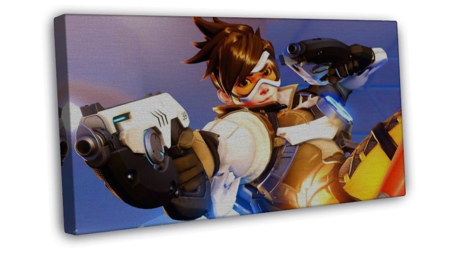 Overwatch Ow New Game Tracer 20x16 inch Framed Canvas Print