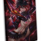 Kill La Kill Matoi Ryuuko Sexy Hot Anime Girl 20x16 inch FRAMED CANVAS Print