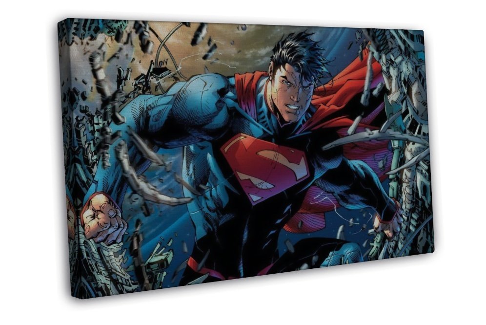 Superman DC Superheroes Comic Art Justice League 16x12 inch FRAMED