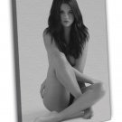 Selena Gomez 2016 Sexiest Photo Black White 20x16 inch FRAMED CANVAS Print