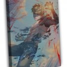 One Punch Man Japanese Anime Genos 16x12 inch Framed Canvas Print