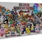 Super Smash Bros Brawl Game Art 20x16 inch FRAMED CANVAS Print Decor