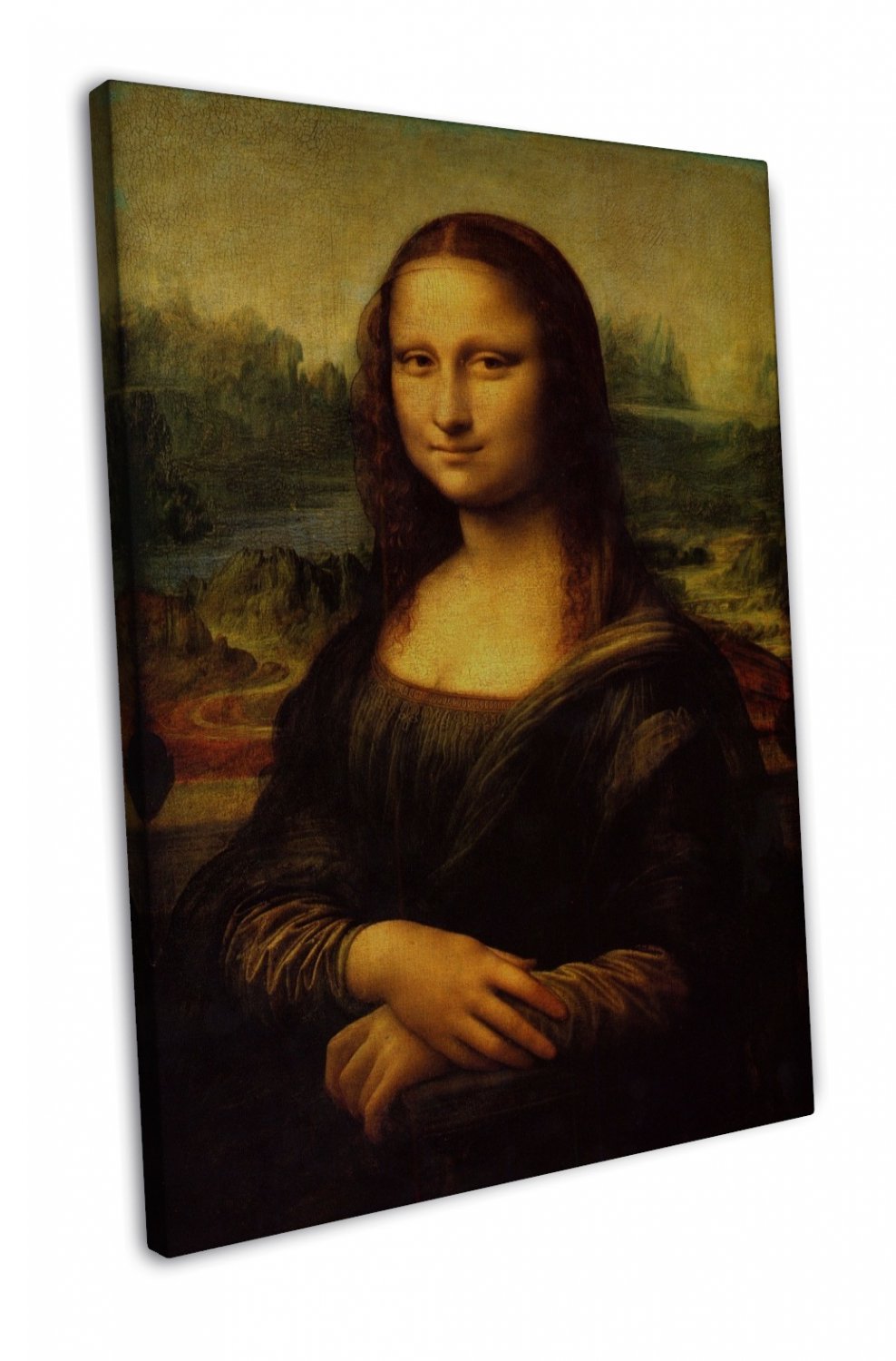 Mona Lisa Leonardo Da Vinci Wall Decor X Inch Framed Canvas Print