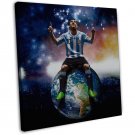 Lionel Messi Football Star Soccer Wall Decor 20x16 inch FRAMED CANVAS Print