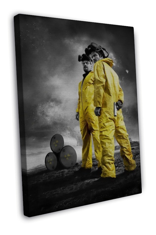 Breaking Bad Tv Series Art Wall Room Decor 20x16 inch Framed Canvas Print
