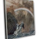 Arthur Rackham Rhines Children Bewailing Lost Gold Fine Art 20x16 inch Framed Canvas