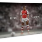 Alexis Sanchez Football Star Art 16x12 inch FRAMED CANVAS Print Decor