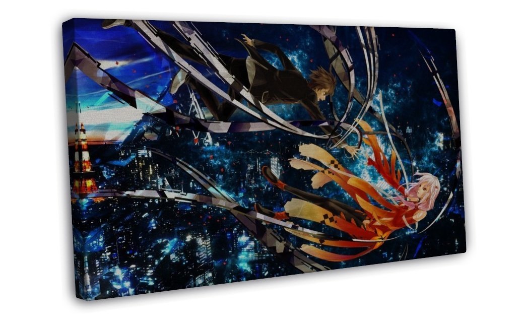Guilty Crown Anime Art 16x12 inch Framed Canvas Print Decor