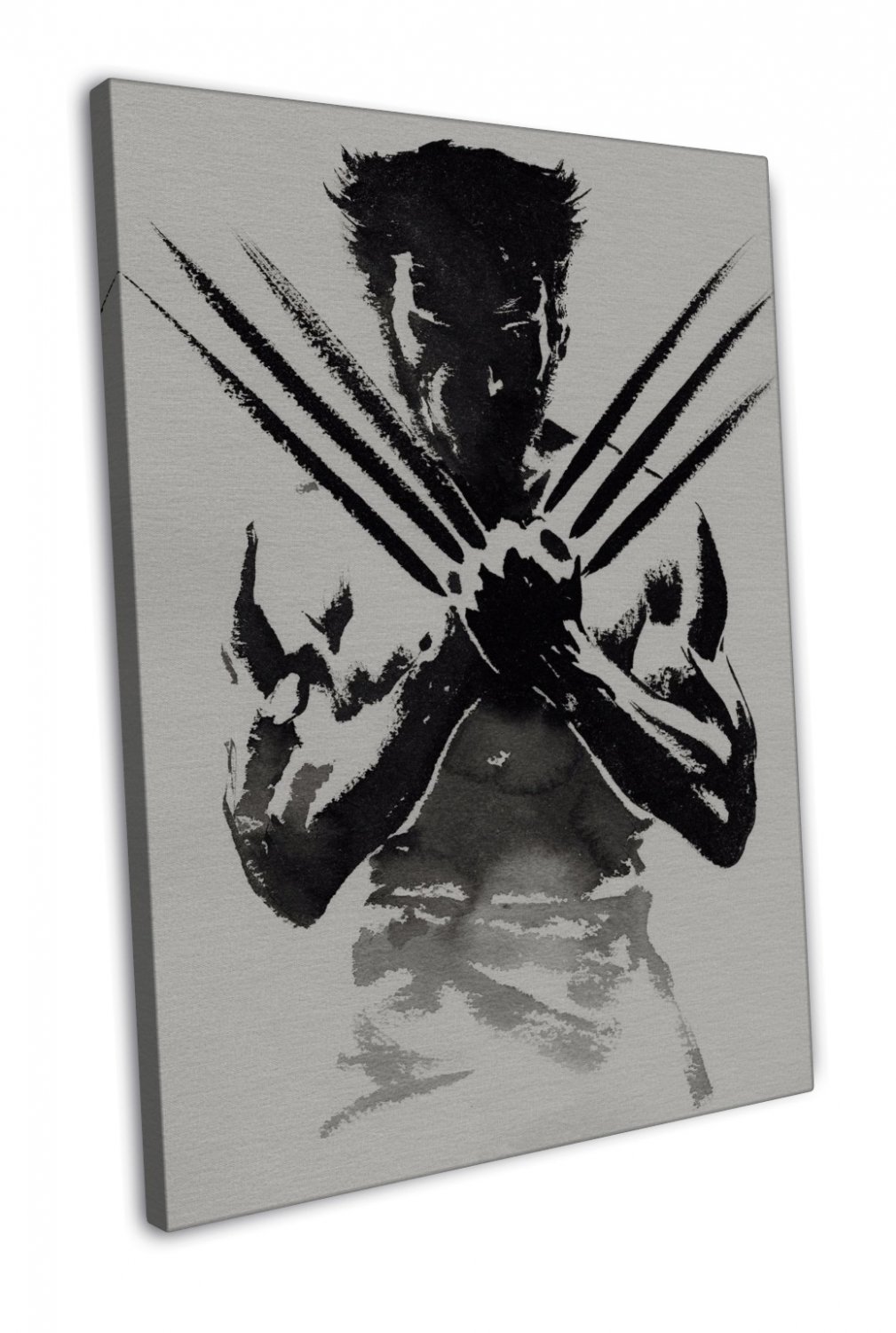 Hugh Jackman Wolverine Art 16x12 inch Framed Canvas Print Decor